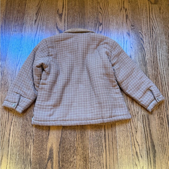 NEW Quincy Mae Ford Jacket Cinnamon Grid 4-5 Years - Picture 8 of 10